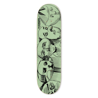 The Heated Wheel Skateboard Deck Tom Remillard Faces 9.0" x 32.75"