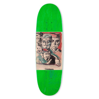 The Heated Wheel Skateboard Deck Queensland 90s Egg Green 9.25" x 31.75"