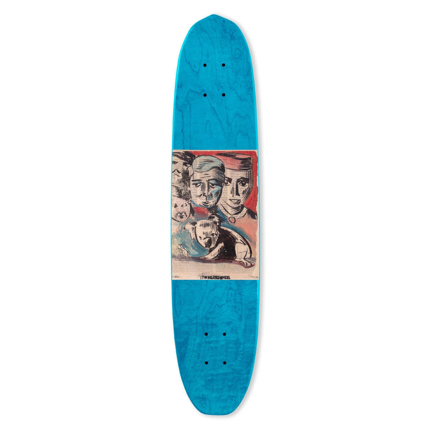 The Heated Wheel Skateboard Deck Queensland Polarizer Retro