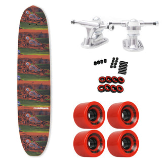 The Heated Wheel Skateboard Complete Cart Jammer Polarizer Retro Cruiser
