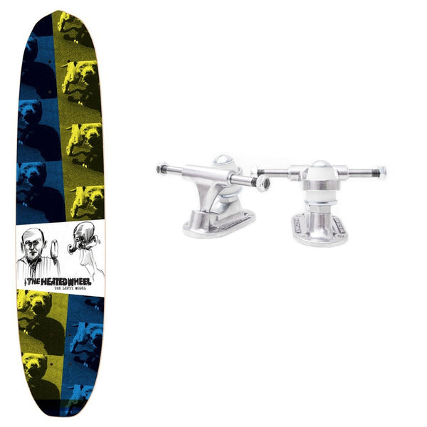 The Heated Wheel Skateboard Deck Lefty Polarizer with Trucks