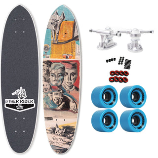 The Heated Wheel Skateboard Complete Queensland Positions Open Fiber Rider Retro Cruiser