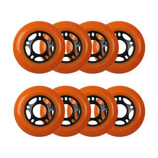 Player's Choice Outdoor Inline Skate Wheels - 72/80 HiLo 89A Orange (8-Pack)
