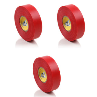 Howies Hockey Colored Shin Pad Tape 3-Pack 1" x 30yd Red