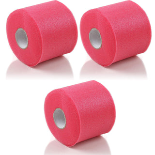 Howies Hockey Athletic Pro Grade Sports Pre-Wrap Tape - 3 Rolls - Pink