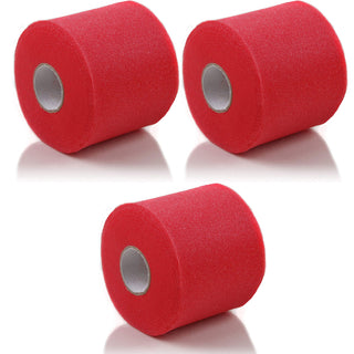 Howies Hockey Athletic Pro Grade Sports Pre-Wrap Tape - 3 Rolls - Red