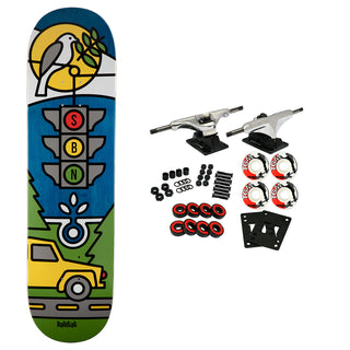 Habitat Skateboard Complete Baxter Neal Sunny Afternoon Blue 8.25" x 32.25"