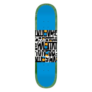 Habitat Skateboard Deck Artisan Apex Stacked Blue 8.125" x 31.75"
