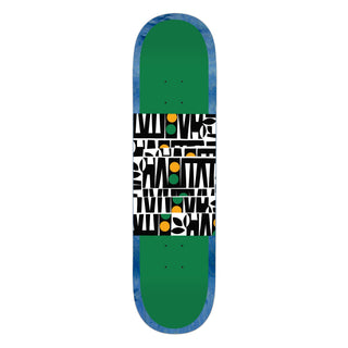 Habitat Skateboard Deck Artisan Apex Stacked Green 8.375" x 32.125"