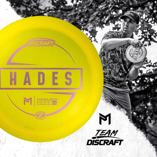 Discraft Disc Golf Paul McBeth Z Line Hades Distance Driver 12/6/-3/2 Yellow/White 167-169 grams