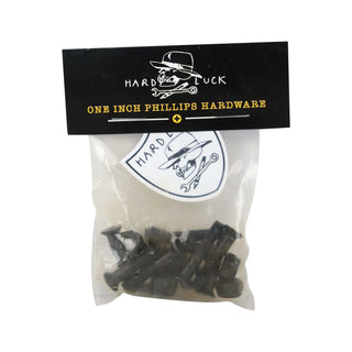 Hard Luck Skateboard Hardware Phillips Black 1"