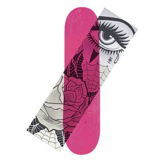 Hard Luck Skateboard Griptape Sad Girl Black/Clear 9" x 33"