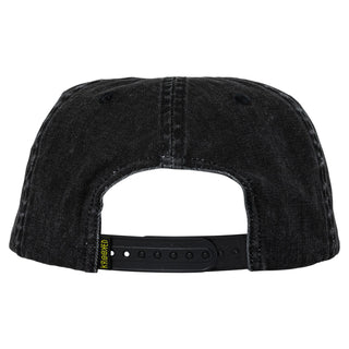 Krooked Skateboards Hat Eyes Washed Black Snapback