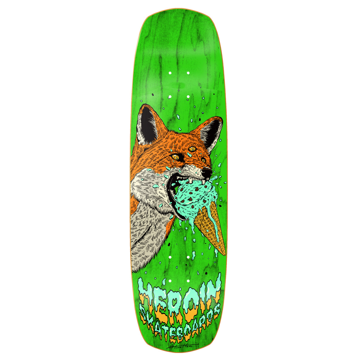 Heroin Skateboard Deck Hayate Fox Shovel Assorted 8.88