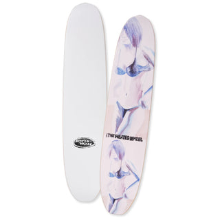 The Heated Wheel Skateboard Deck Team Polarizer Newport 6" x 27.5" Retro Cruiser