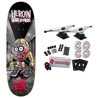 Heroin Skateboard Complete Curb Killer X Symmetrical 10" x 32.6"