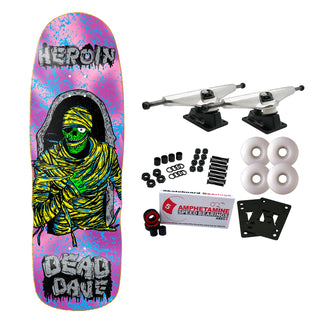 Heroin Skateboard Complete Dead Dave KO2 Mummy 10.125" x 32.25"