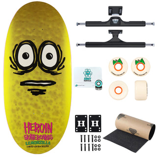 Heroin Premium Skateboard Complete Lemonzilla Slappy Trucks OJ Wheels and Quantum Snot Particles Bearings