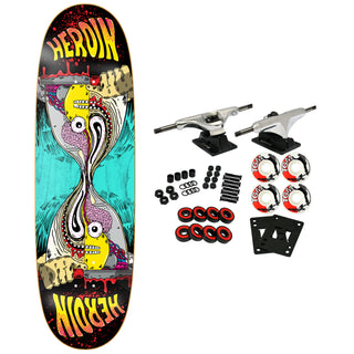 Heroin Skateboard Complete Merged Anatomy Razoregg (Assorted) 9.25" x 32"