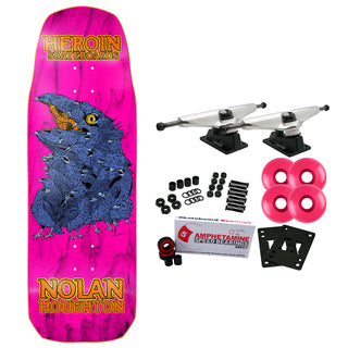 Heroin Skateboard Complete Nolan Houghton Crow (Assorted) 9.9" x 30.5"