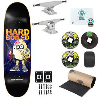 Heroin Premium Skateboard Complete Hard Boiled Egg Symmetrical Ft. Krux/Slime Balls/Quantum