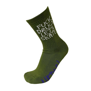 Heroin Skateboards Socks Fck Drugs