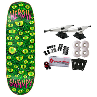 Heroin Skateboard Complete Swampy Eyes 10" x 32.6"