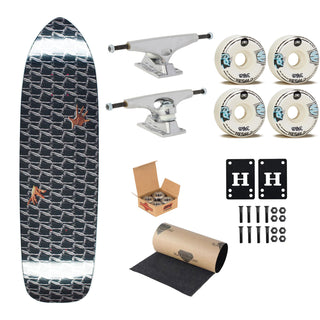 Hockey Premium Upgrade Skateboard Lonliest Feeling Shaped Black 8.44" x 31.89" Krux Trucks, SML Wheels, Independent Bearings