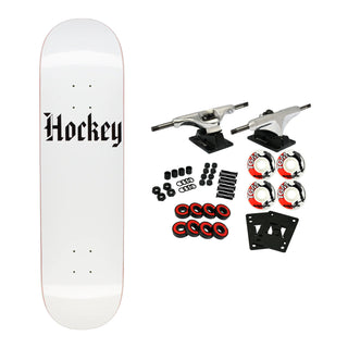 Hockey Skateboard Complete Stone White 8.75" x 32.612"