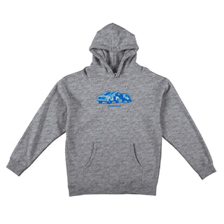 Real Skateboards Hoodie Tow Grey Heather/Blue Tonal