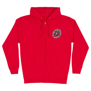 Santa Cruz x Pokémon Hoodie TCG Hand Zip Red Size S