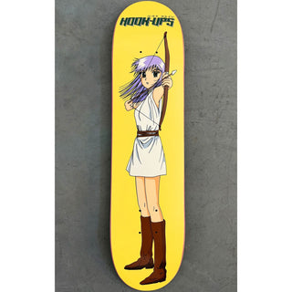 Hook Ups Skateboard Deck 30 Year Anniversary Archer Girl 7.5" x 31"