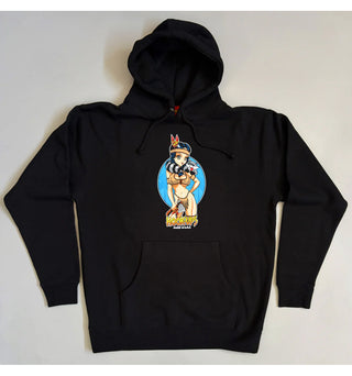 Hook Ups Skateboards Hoody Pocahook-ups Black