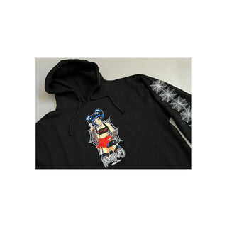 Hook Ups Skateboards Hoody Raven Black