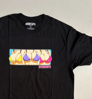 Hook Ups Skateboards Shirt 3 Girls Black