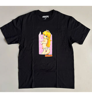 Hook Ups Skateboards Shirt Peach Black