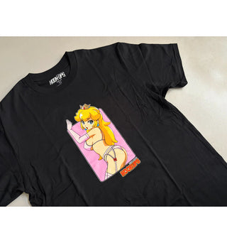 Hook Ups Skateboards Shirt Peach Black