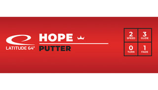 Latitude 64 Disc Golf Zero Pro Hope Putter 2/3/0/1 White/Purple 175 grams