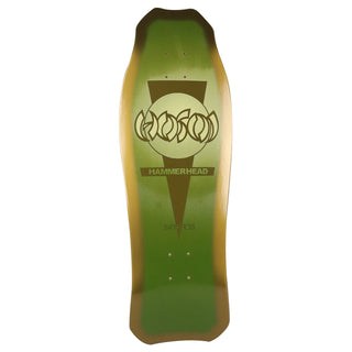Hosoi Skateboard Deck Hammerhead Double Kick Sunburst Gold 10.25" x 31" Old School