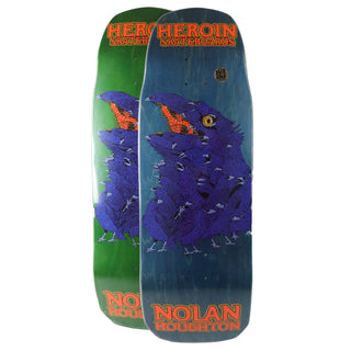 Heroin Skateboard Complete Nolan Houghton Crow (Assorted) 9.9" x 30.5"