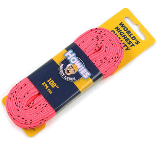 Howies Hockey Skate Laces Cloth Pink 120" (Senior 10-12)