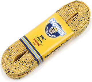 Howies Hockey Skate Laces Waxed Yellow 108" (Senior 8-10)