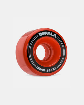 Impala Rollerskates Replacement Wheels 4-Pack 58mm Red