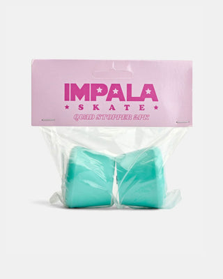 Impala Rollerskates 2-Pack Quad Stoppers with Bolts Aqua