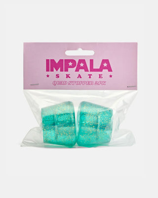 Impala Rollerskates 2-Pack Quad Stoppers with Bolts Holographic Glitter