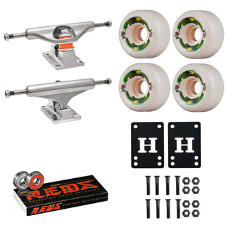 Independent Skateboard Trucks 129 (7.6") Powell Dragon Formula 56mmx36mm, Reds