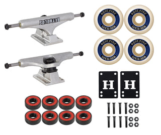 Independent Skateboard Trucks Reynolds Hollow 129 + Spitfire Wheels, Bearings