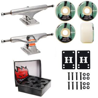 Independent Skateboard Trucks 159 + Satori 53mm 101A Wheels Spitfire Bearings + Hardware