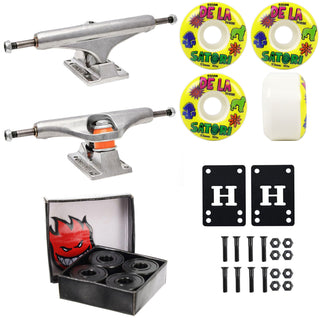 Independent Skateboard Trucks 159 + Satori 53mm 101A Wheels Spitfire Bearings + Hardware
