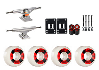 Independent Trucks 159 (8.75"), Bones 100's 52mm V5 #4 White Wheels/Bearings/Hardware